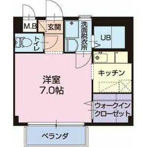 シャトル孝(1K/1階)の間取り写真