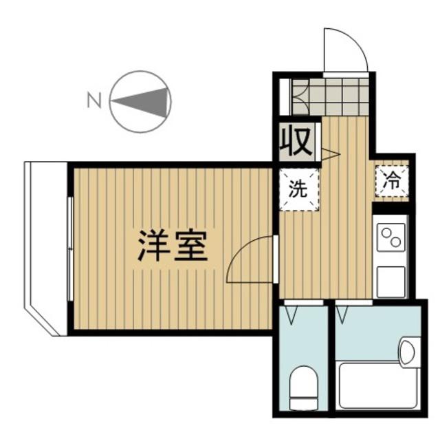 フロンティアコンフォート横濱反町(1K/3階)の間取り写真