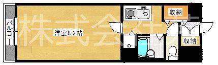 バニーメドー壱番館(1K/3階)の間取り写真