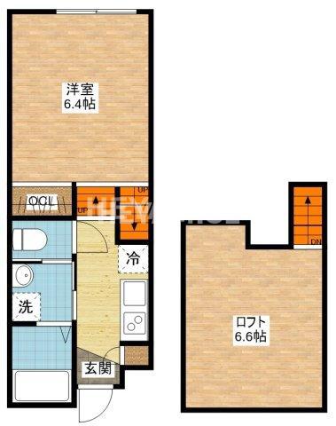 FLEUR DE SEA(1SK/2階)の間取り写真