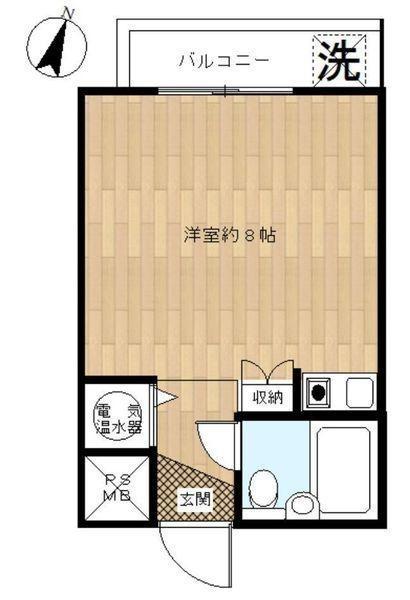 シャンボール互恵ビル(ワンルーム/12階)の間取り写真