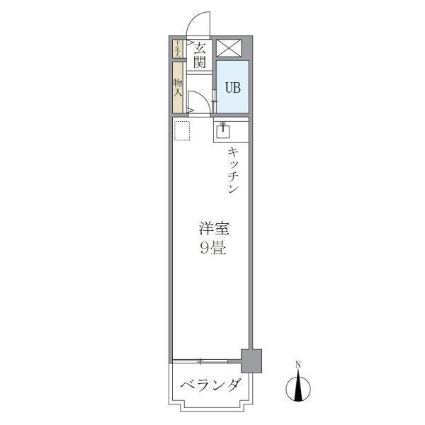 シルクロードビル(ワンルーム/4階)の間取り写真