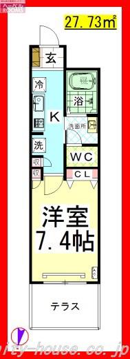 AF DELICIOUS LIFE APARTMENTS(1K/1階)の間取り写真