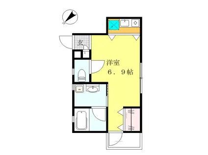 フォーユー鎌倉(ワンルーム/2階)の間取り写真