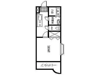 第5高江柄マンション(1K/2階)の間取り写真