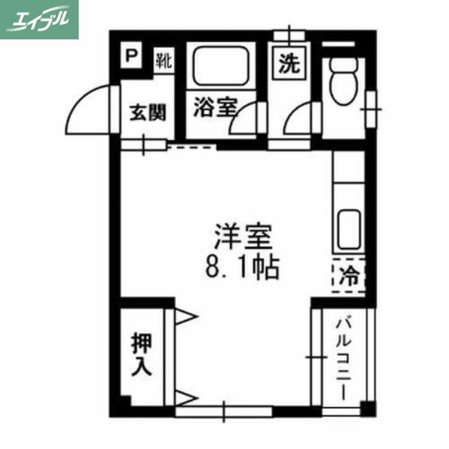 Nポート大供(1K/1階)の間取り写真