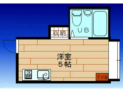 昭和グランドハイツ西九条(ワンルーム/4階)の間取り写真