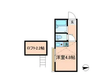 エスポワール北綾瀬(ワンルーム/3階)の間取り写真