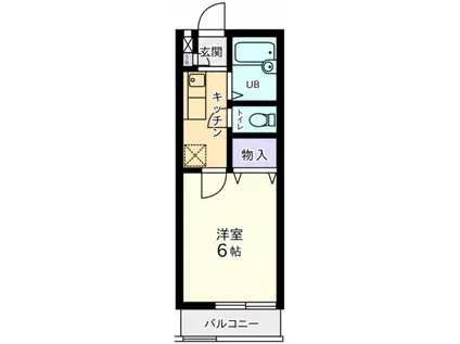 SAN-Oレジデンス(1K/2階)の間取り写真