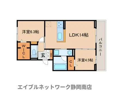 セレーノ(2LDK/2階)の間取り写真