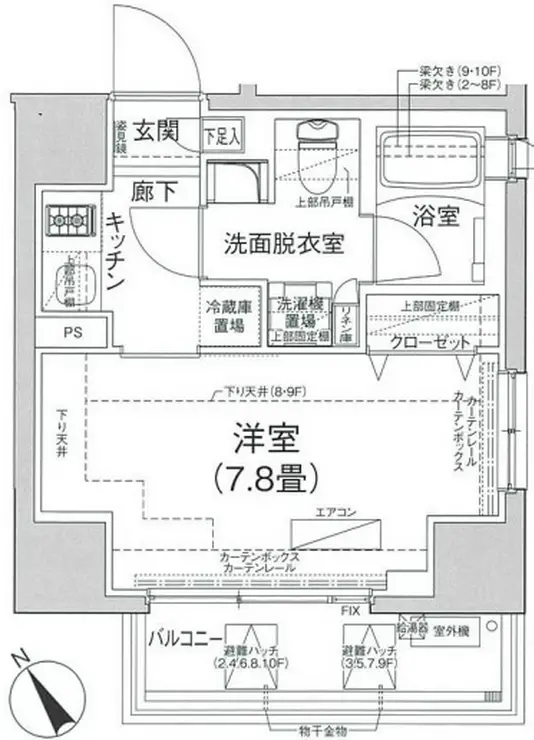 アイル プレミアム駒込 10階階 間取り