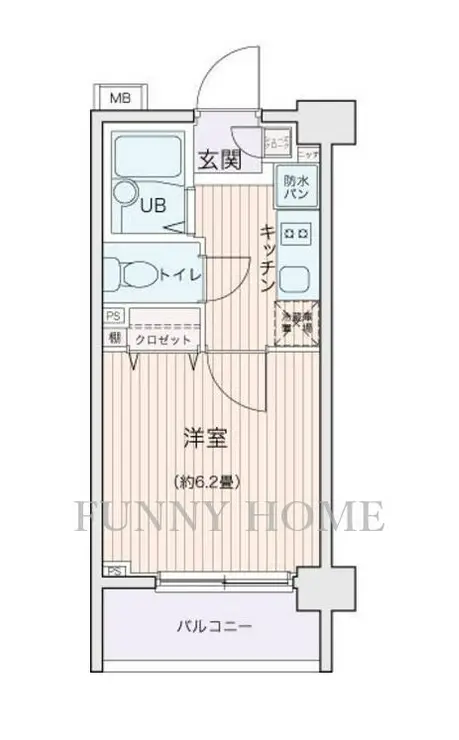 エコロジー都立大学レジデンス 1階階 間取り