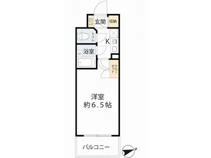 ラナップスクエア北梅田シティ(1K/3階)の間取り写真