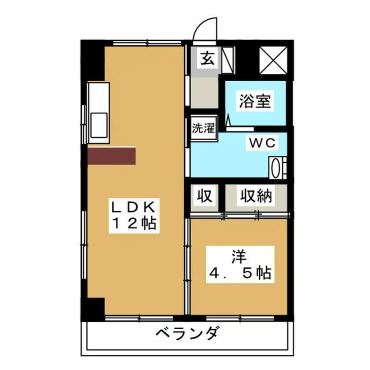 大和田ハイツ 3階階 間取り
