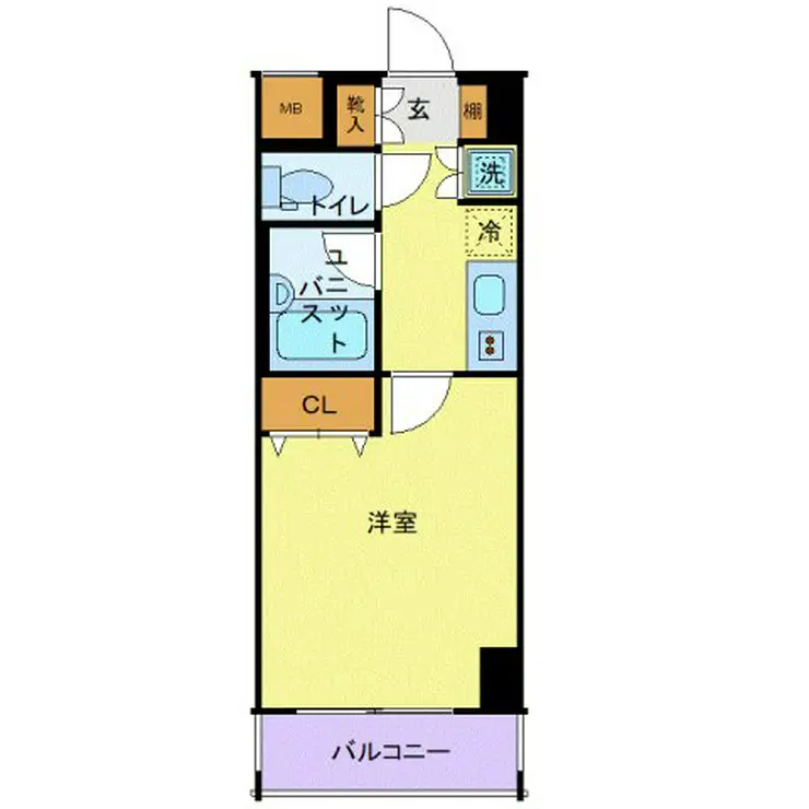 スカイコートお茶の水 2階階 間取り