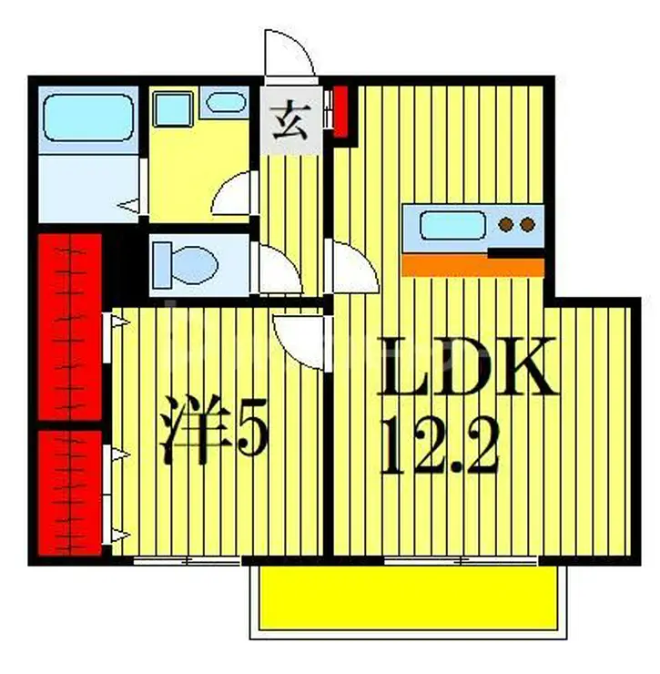 サンスルガA 2階階 間取り