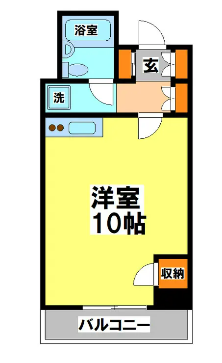武蔵野パークマンション 4階階 間取り