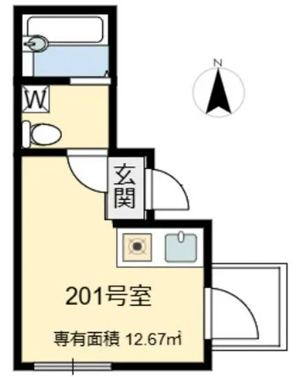 イルヴィラージュ田端 2階階 間取り