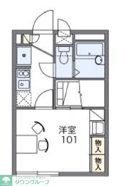 レオパレスプランドール高島(1K/2階)の間取り写真