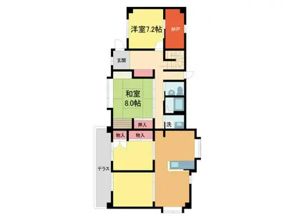 CONT KIKUTANI(3SLDK/1階)の間取り写真