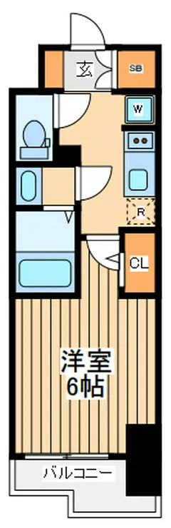 エステムプラザ横濱関内 8階階 間取り