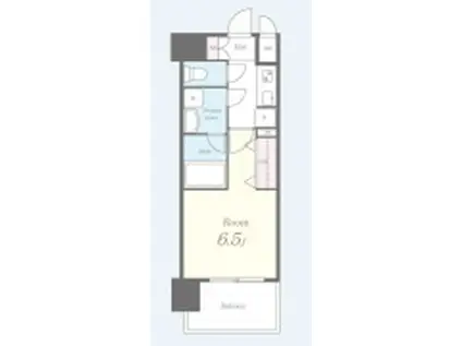 セイワパレス梅田茶屋町(1K/5階)の間取り写真