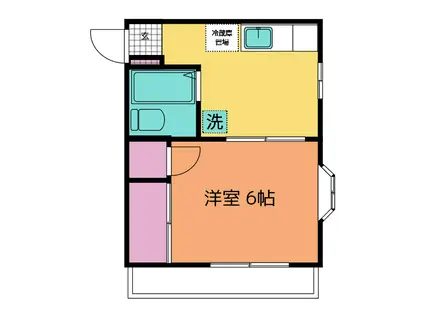 ロイヤルハイツIII(1K/3階)の間取り写真