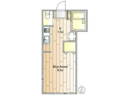ガーデンハイツ秀(1K/1階)の間取り写真