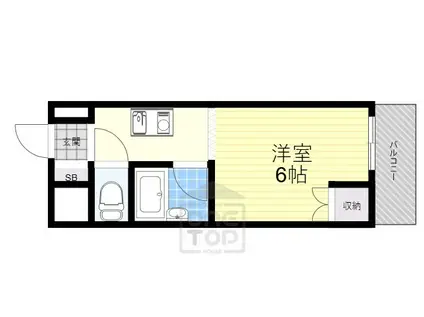 ハイツエレガンス(1K/3階)の間取り写真