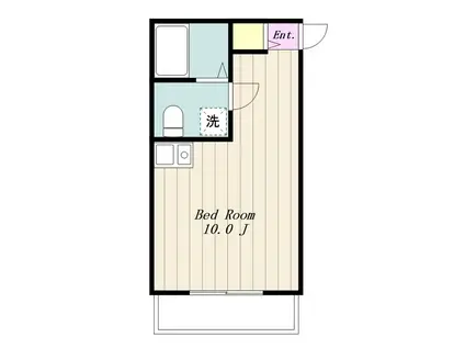 RELAXON(ワンルーム/1階)の間取り写真