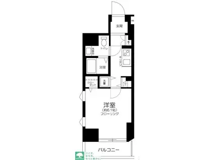ステージファースト池尻大橋(1K/4階)の間取り写真