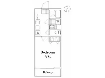 アイル グランデ中野ノース(1K/3階)の間取り写真