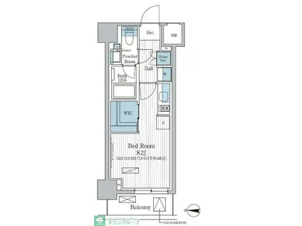 パークアクシス東陽町レジデンス(ワンルーム/3階)の間取り写真