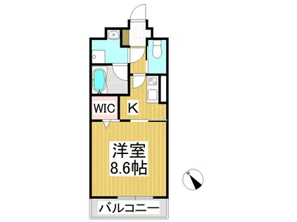 AO西軽井沢(1K/3階)の間取り写真