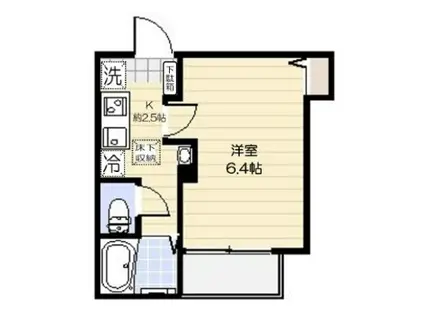 サクラヴィレッジ(1K/1階)の間取り写真