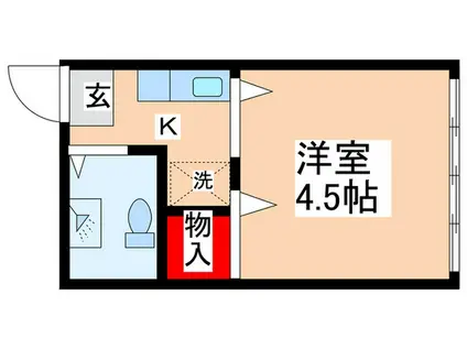 飯塚ビル(1K/3階)の間取り写真