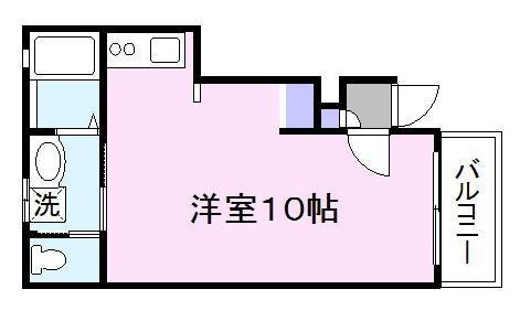 グラツィオーソ姫路市役所前(ワンルーム/1階)の間取り写真