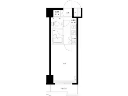 ルーブル大塚参番館(1K/11階)の間取り写真