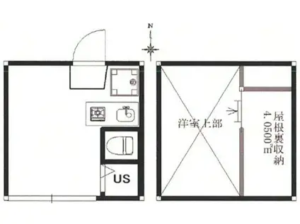 レジデンス本町(ワンルーム/2階)の間取り写真
