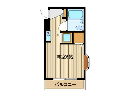 フロレゾン(ワンルーム/2階)の間取り写真