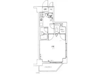 菱和パレス高円寺(1K/2階)の間取り写真
