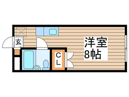 サンサンエー(ワンルーム/1階)の間取り写真