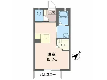 MAST COURT のと川(ワンルーム/2階)の間取り写真
