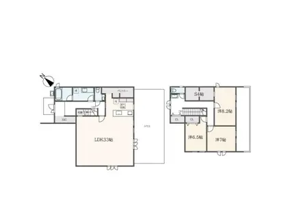 REVE(3SLDK/1階)の間取り写真