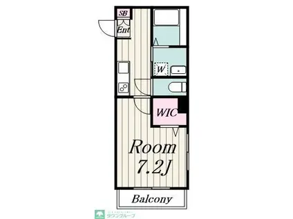 GRACE MIYAZAKIDAIグレイスミヤザキダイ(1K/2階)の間取り写真