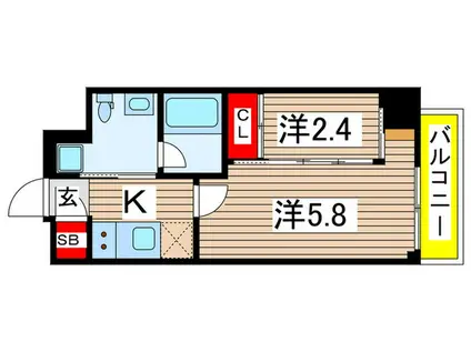 GRAN PASEO亀有(2K/3階)の間取り写真