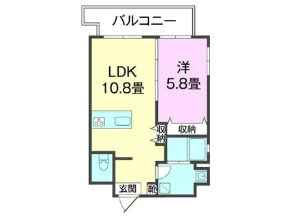 OWLS アウルズ(1LDK/4階)の間取り写真