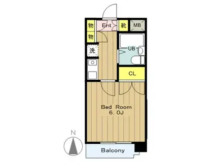 ダイホープラザ橋本II(1K/3階)の間取り写真