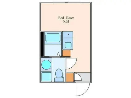 CONTI 南麻布(ワンルーム/2階)の間取り写真