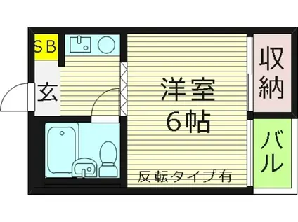 新森ロータリ―マンション(1K/3階)の間取り写真